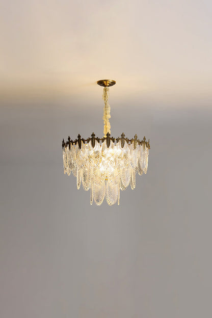Vintage Crystal Leaf Chandelier - everlamps