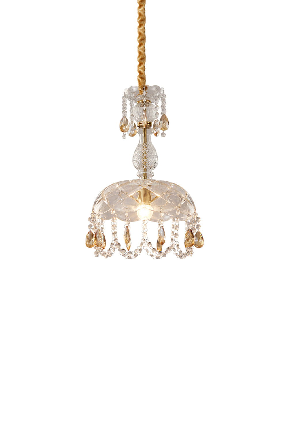 Vintage Crystal Rondelle Chandelier Pendant Light | everlamps