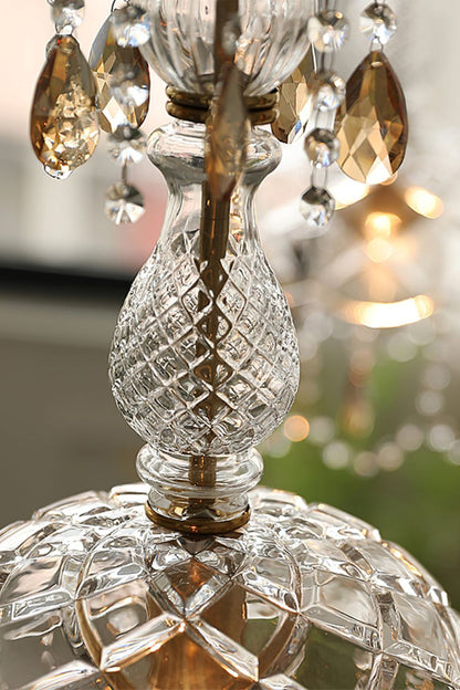 Vintage Crystal Rondelle Chandelier Pendant Light - view 10 | everlamps