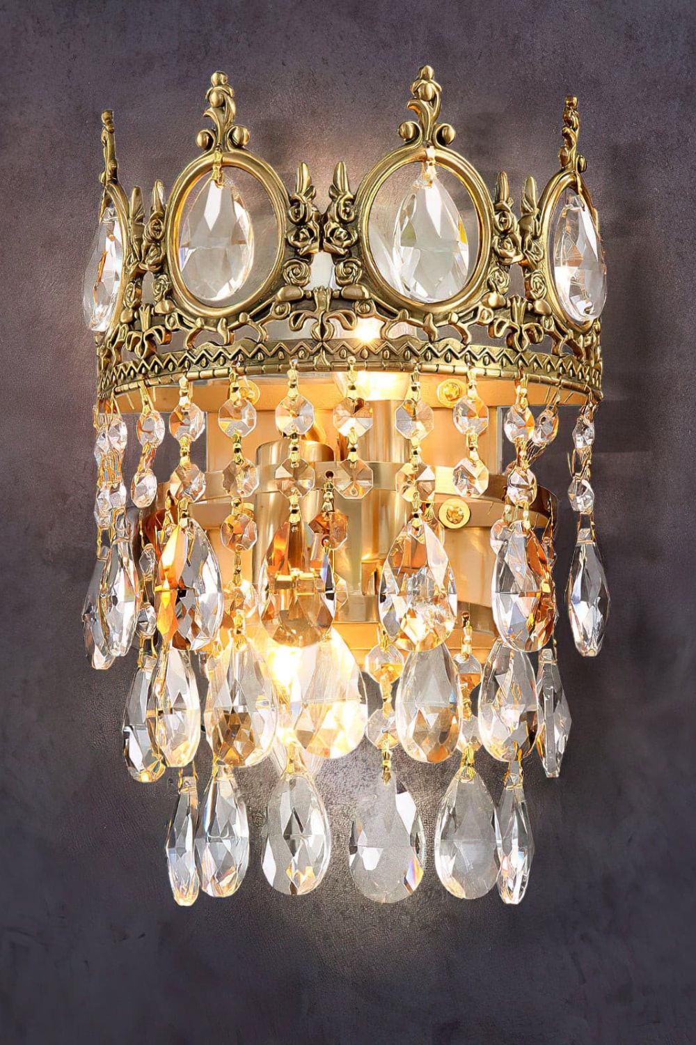 Vintage Crystal Sconce - everlamps