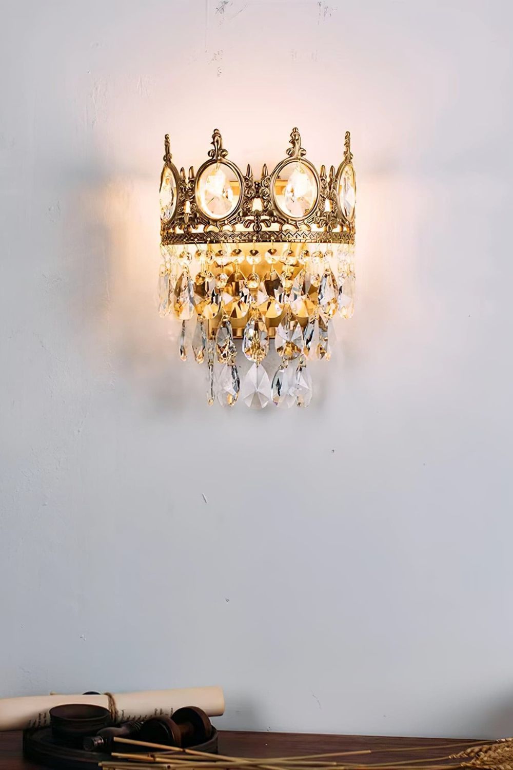 Vintage Crystal Sconce - everlamps