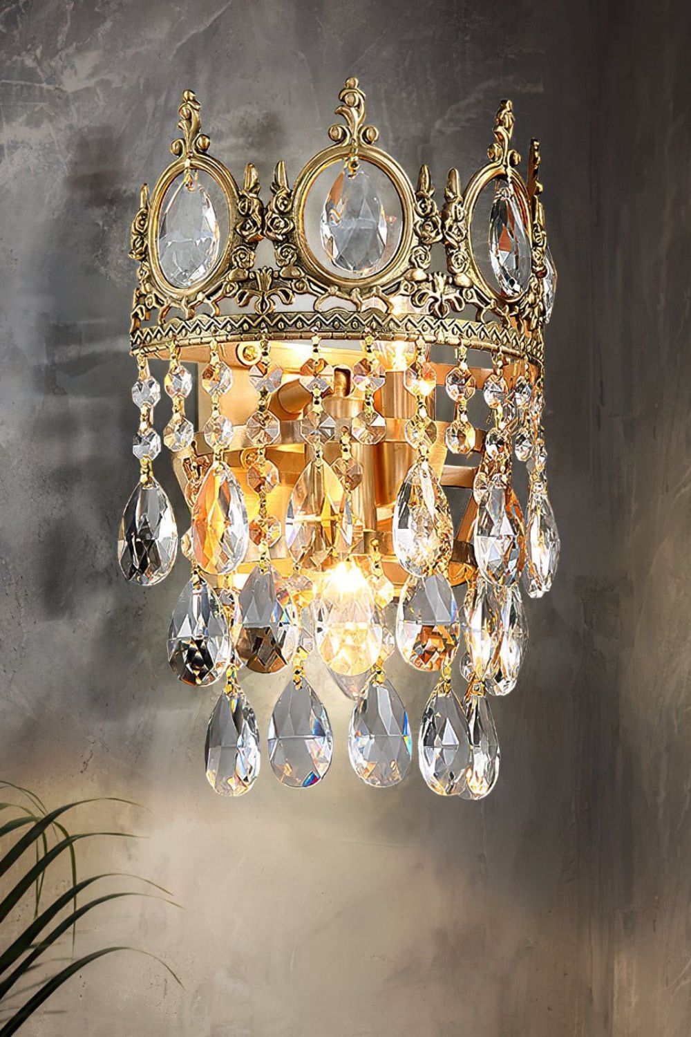 Vintage Crystal Sconce - everlamps