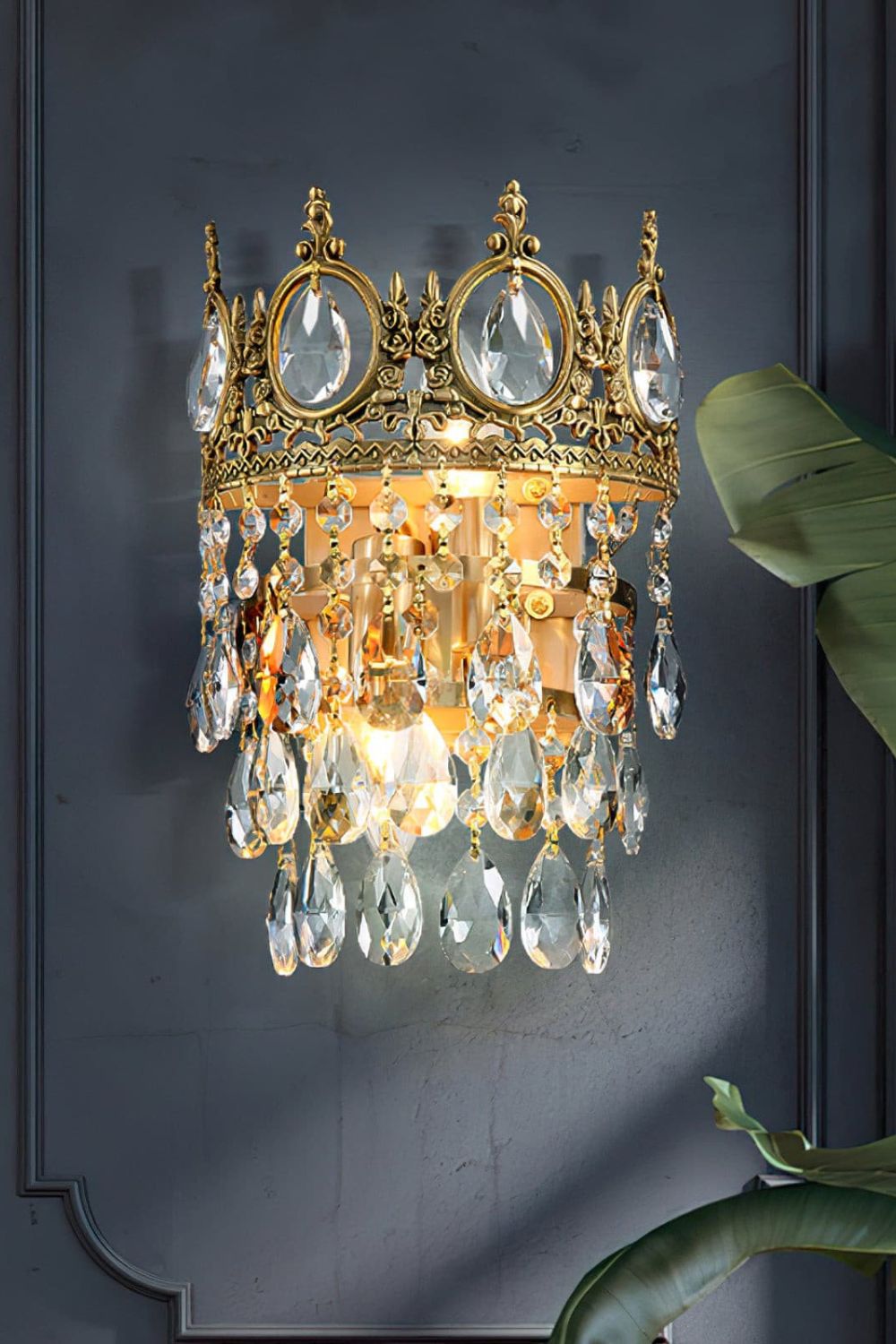 Vintage Crystal Sconce - everlamps