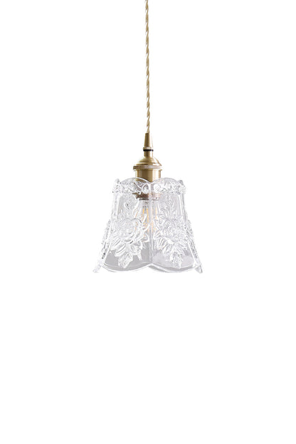 Vintage Flower Glass Pendant Light | everlamps