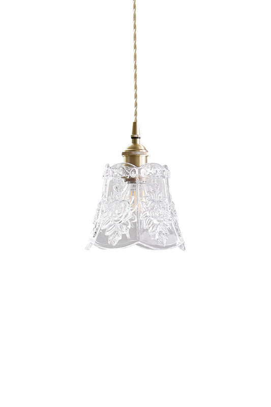 Vintage Flower Glass Pendant Light | everlamps