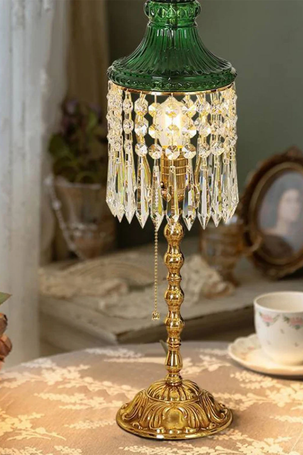 Vintage French Victorian Table Lamp - view 14 | everlamps