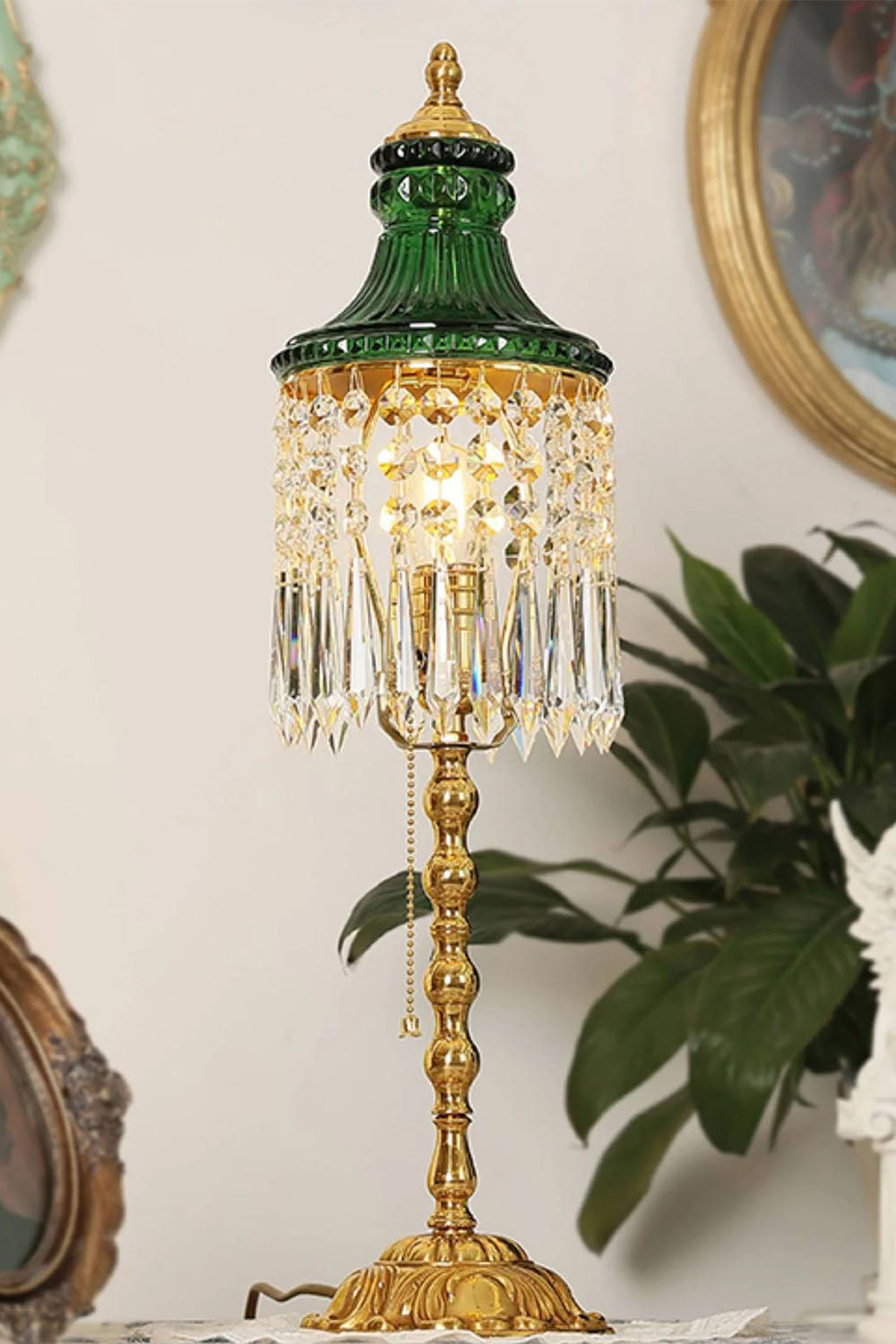 Vintage French Victorian Table Lamp - view 9 | everlamps