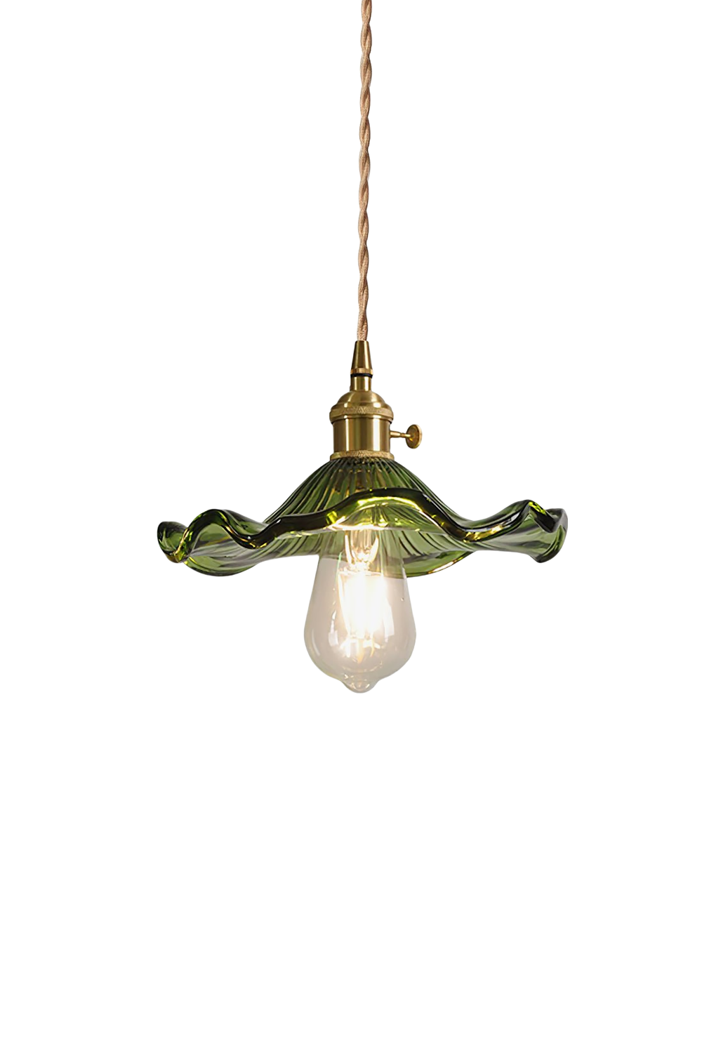 Vintage Glass Hibiscus Flower Pendant Light | everlamps