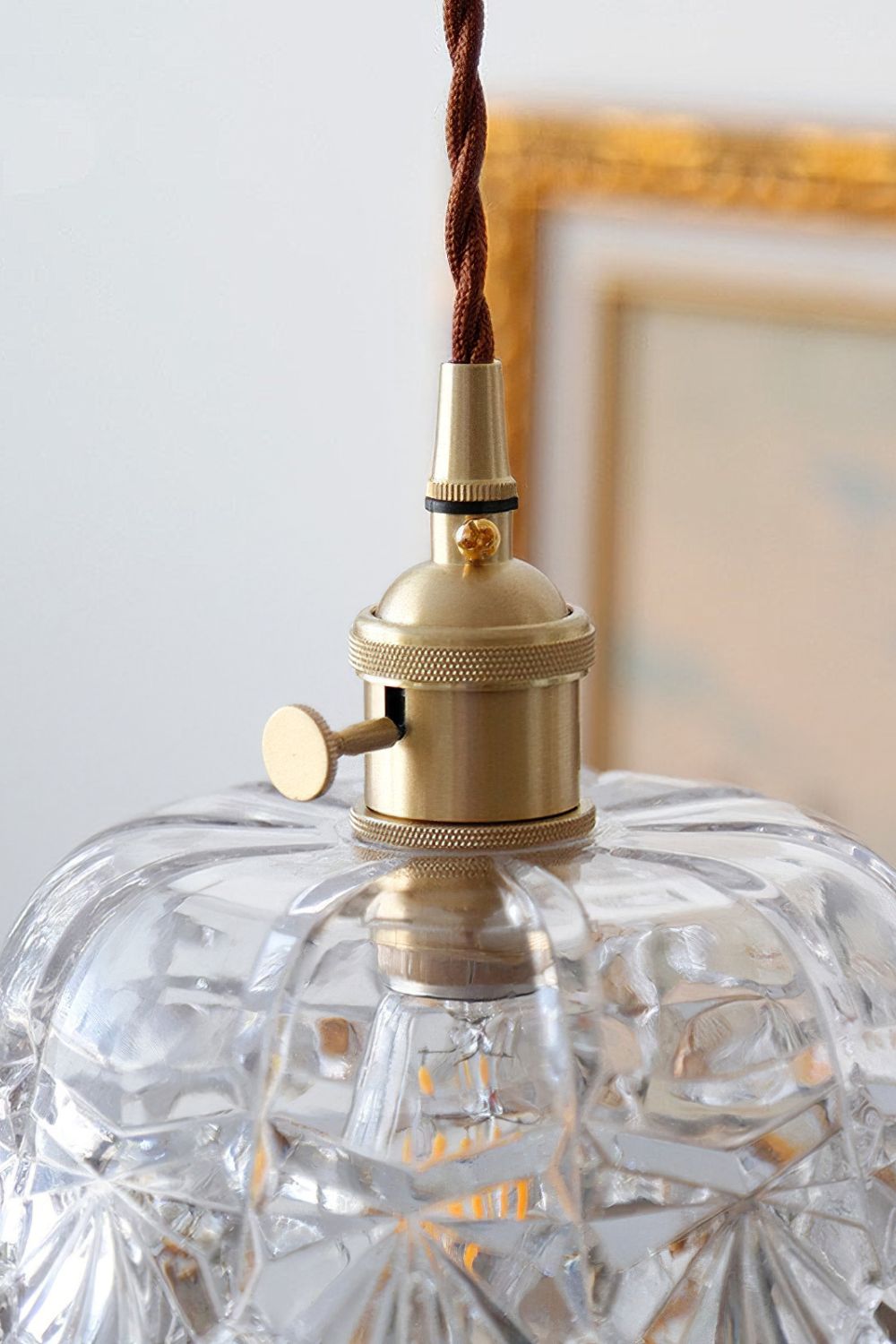 Vintage Glass Jewel Pendant Light - view 15 | everlamps