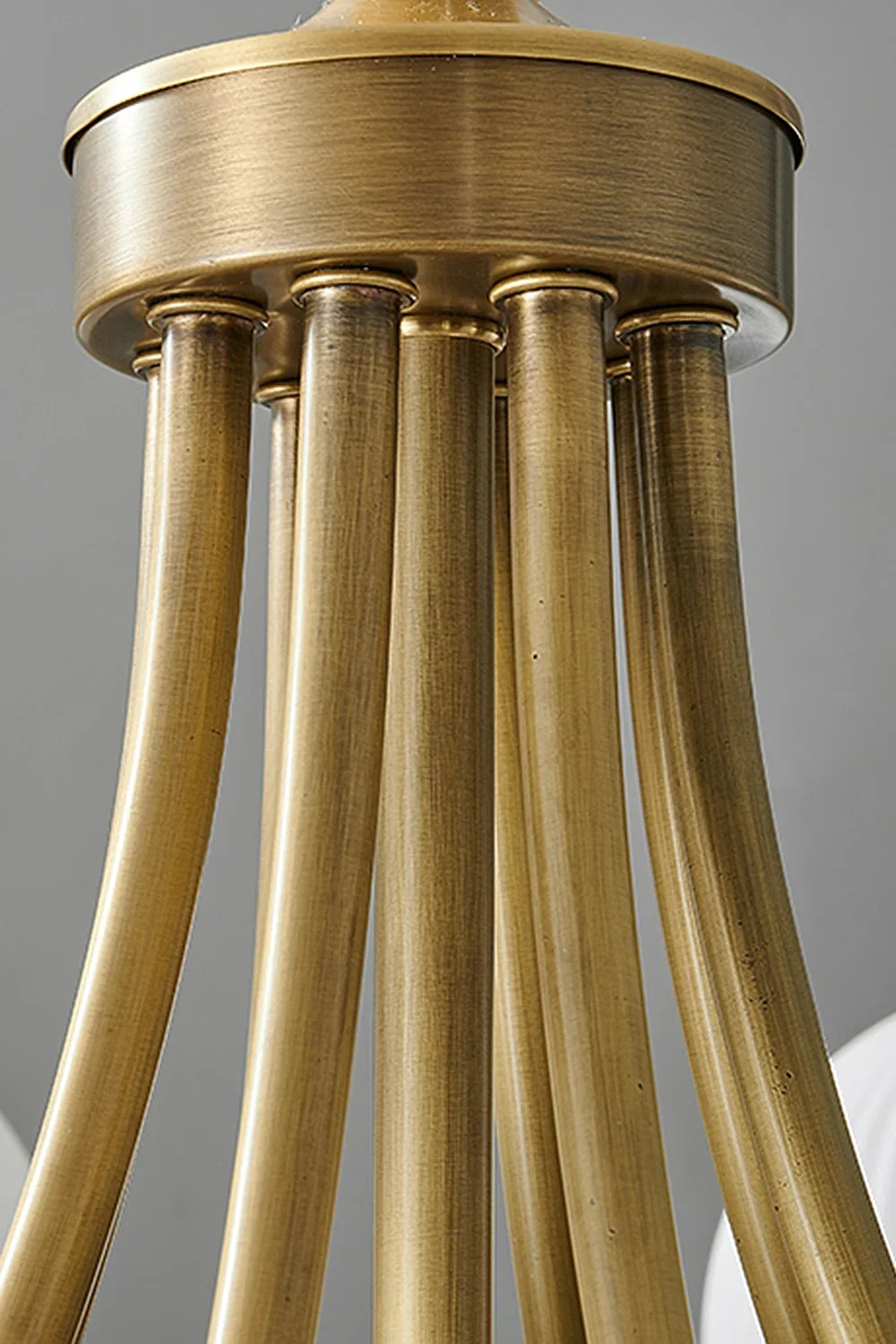 Vintage Globe Brass Chandelier - view 11 | everlamps