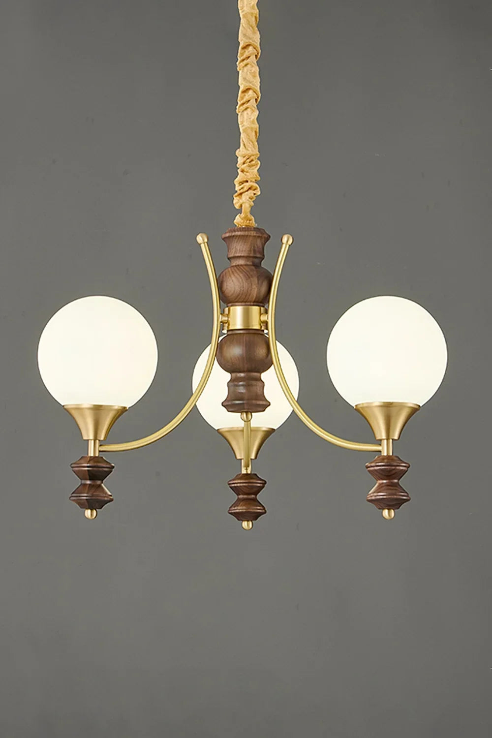 Vintage Globe Chandelier - view 7 | everlamps