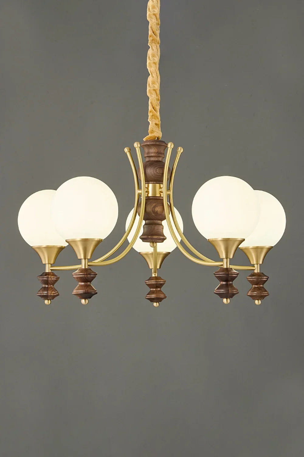 Vintage Globe Chandelier - view 8 | everlamps
