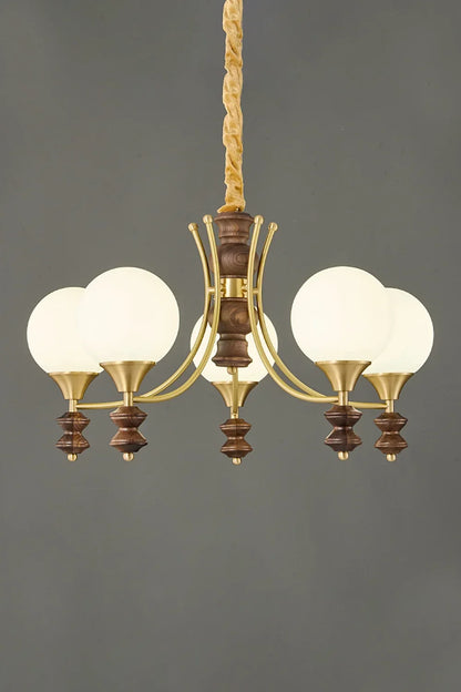 Vintage Globe Chandelier - view 8 | everlamps