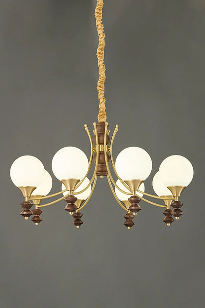 Vintage Globe Chandelier - view 10 | everlamps