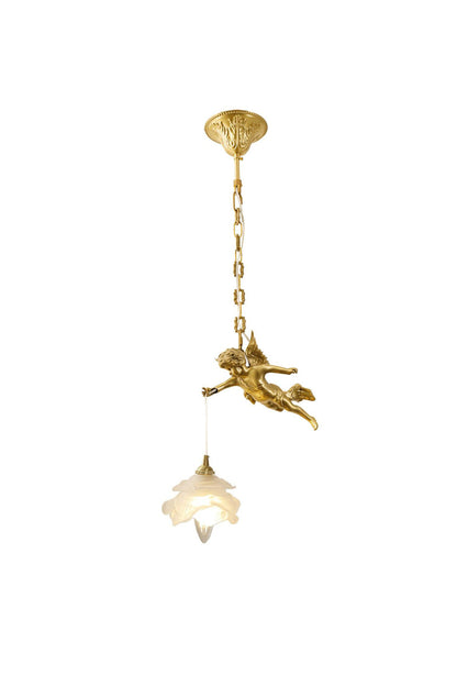 Vintage Golden Angel Pendant Light | everlamps