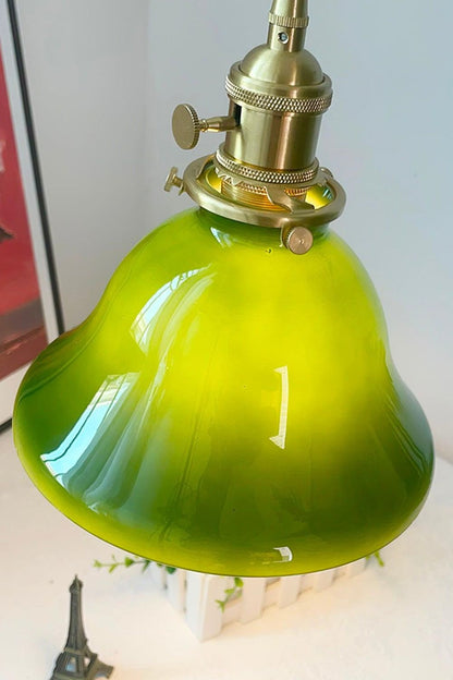 Vintage Green Bell Pendant Light - view 7 | everlamps