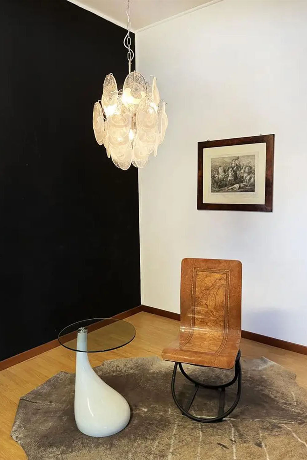 Vintage Italian Art Chandelier - view 3 | everlamps