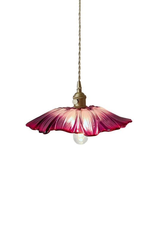 Vintage Lotus Blossom Glass Pendant Light | everlamps