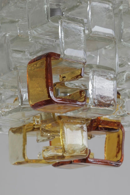 Vintage MAZZEGA Glass Chandelier - view 9 | everlamps