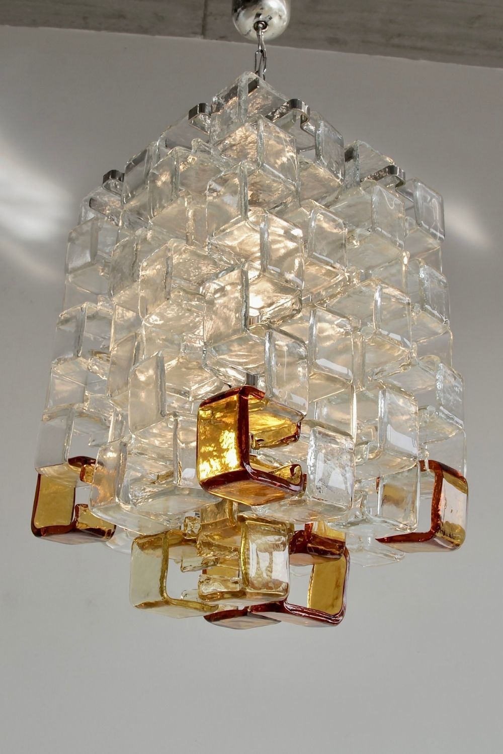 Vintage MAZZEGA Glass Chandelier - view 6 | everlamps