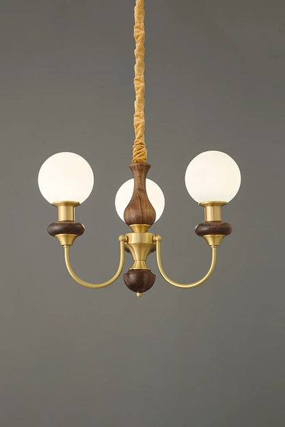 Vintage Monique Globe Chandelier - view 14 | everlamps
