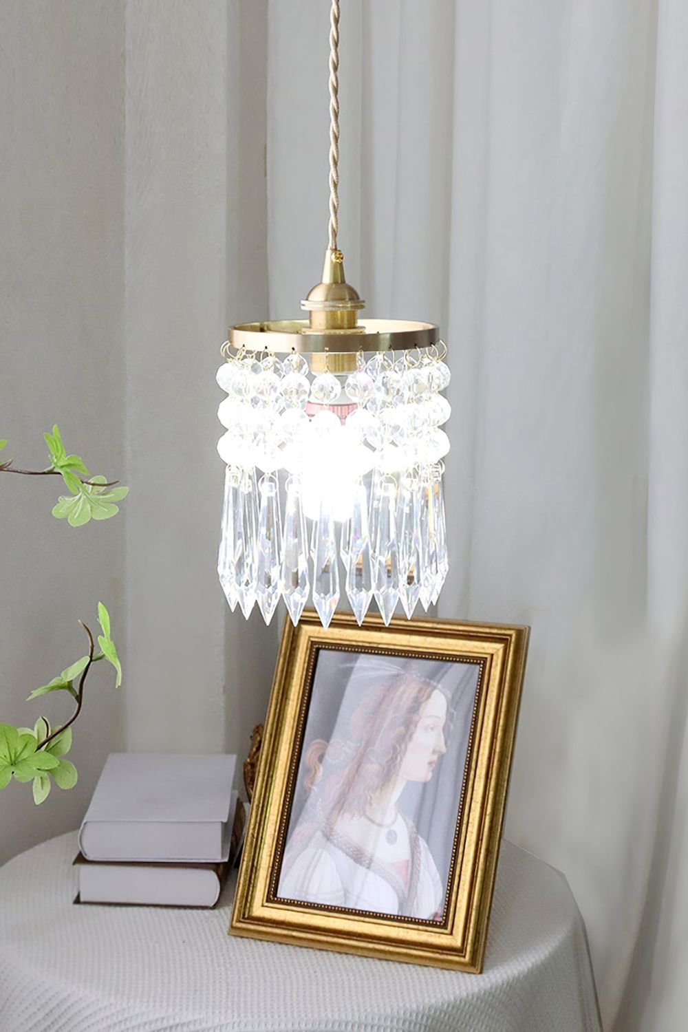 Vintage Prism Crystal Pendant Light - view 9 | everlamps