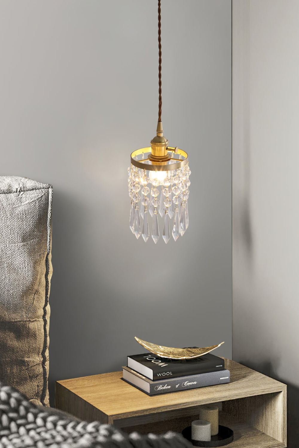 Vintage Prism Crystal Pendant Light - view 7 | everlamps