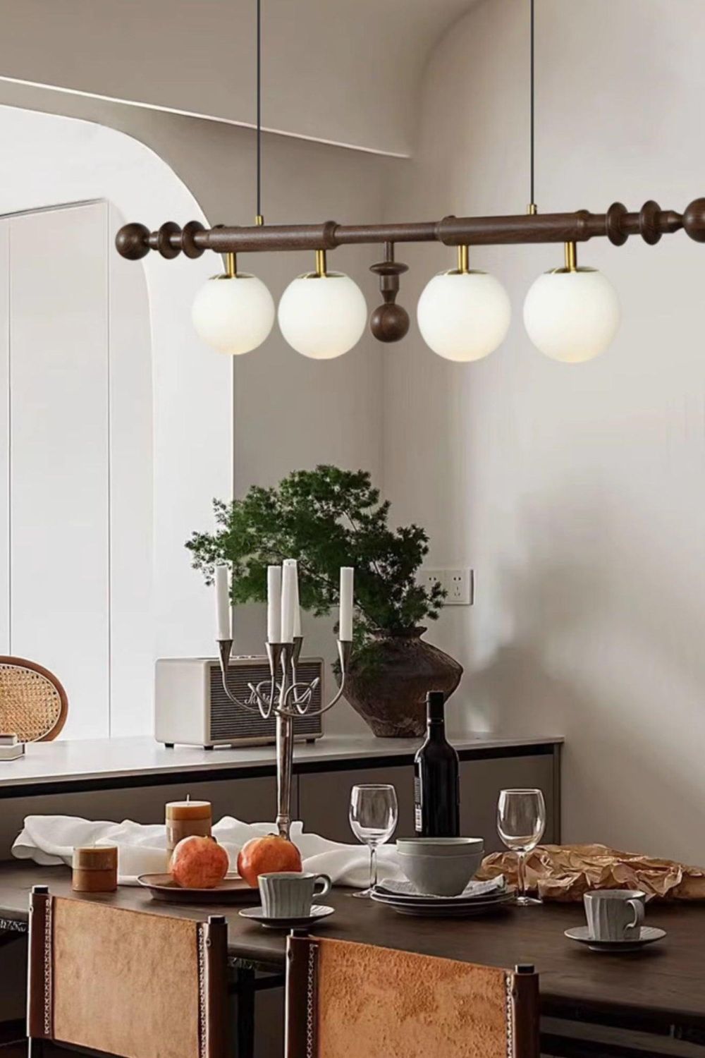 Vintage Roman Column Chandelier - view 3 | everlamps