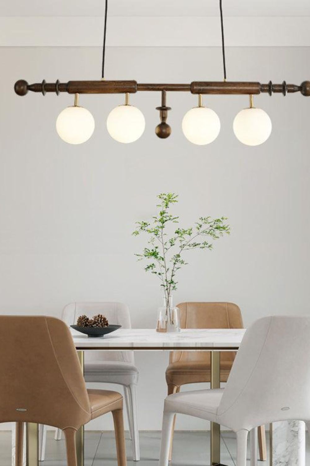Vintage Roman Column Chandelier - view 5 | everlamps