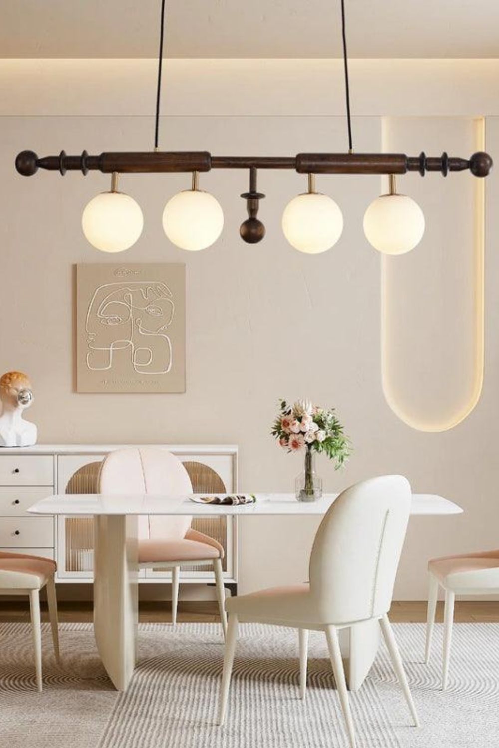 Vintage Roman Column Chandelier - view 7 | everlamps