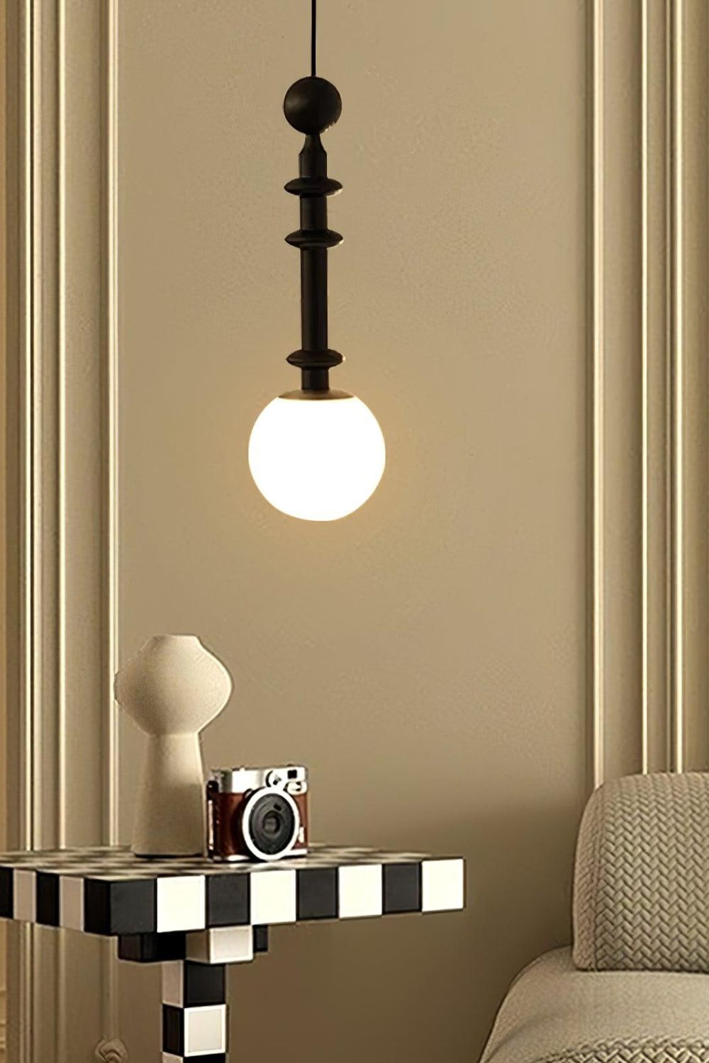 Vintage Roman Column Small Pendant Light - view 27 | everlamps