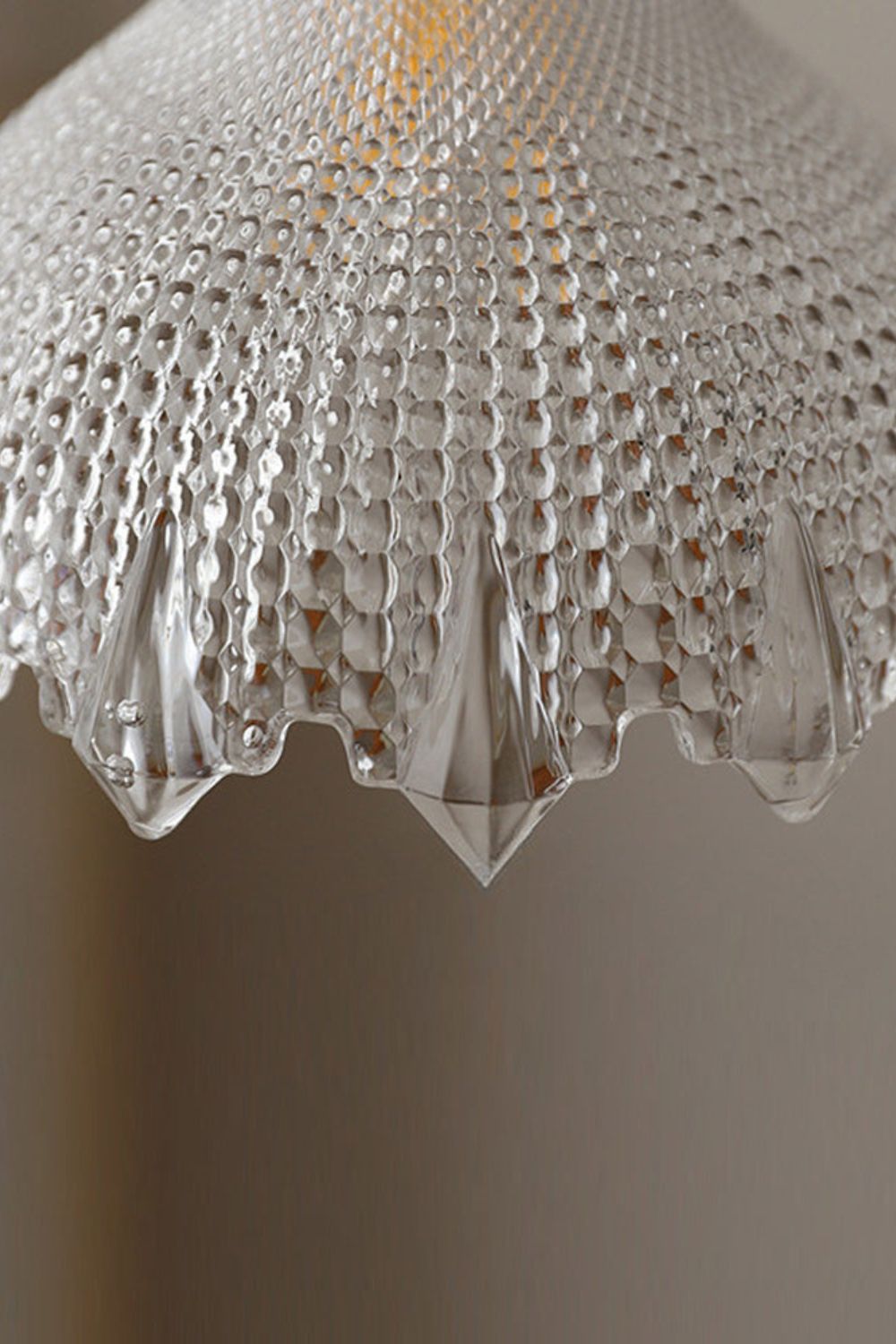 Vintage Textured Glass Pendant Light - view 18 | everlamps