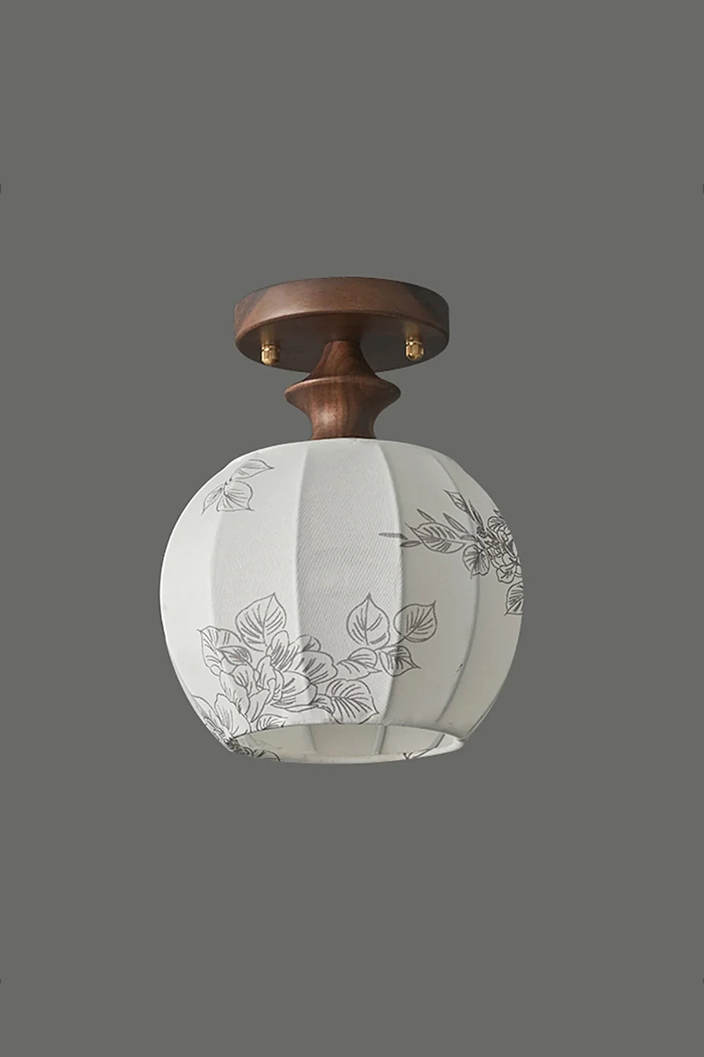 Vintage Walnut Ceiling Light - view 8 | everlamps