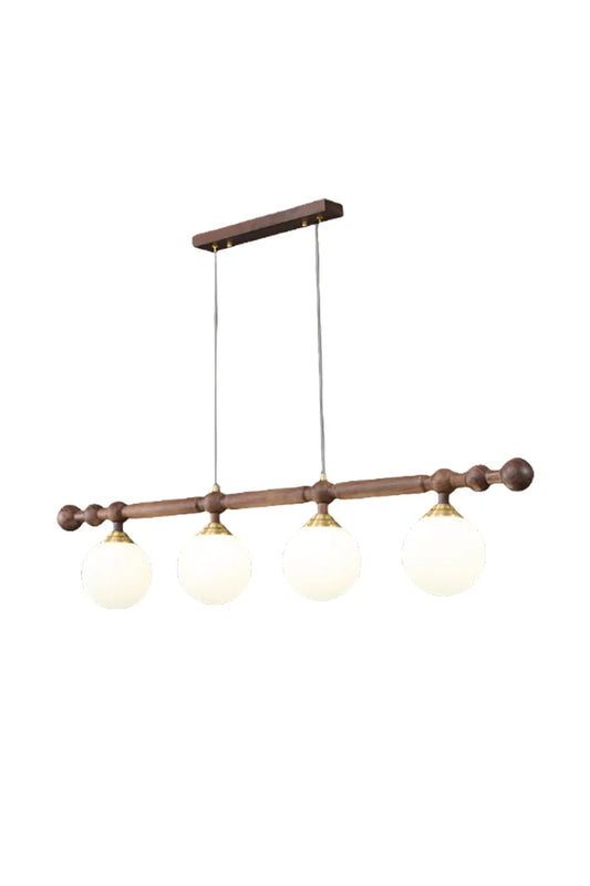 Vintage Walnut Dinging room Chandelier | everlamps
