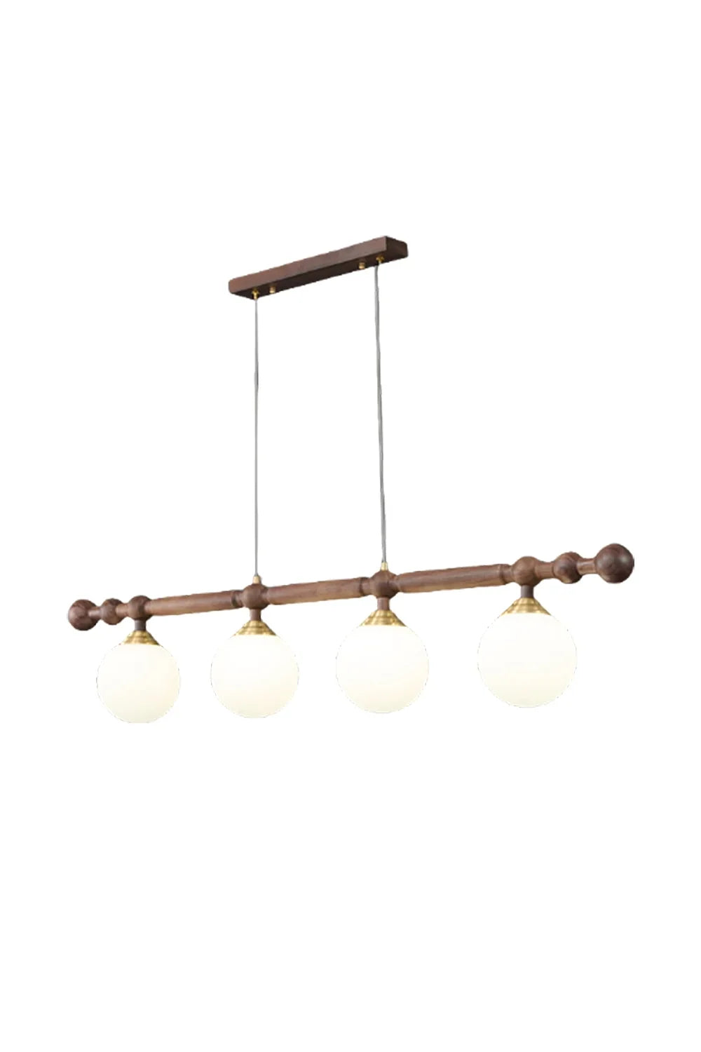 Vintage Walnut Dinging room Chandelier - view 15 | everlamps
