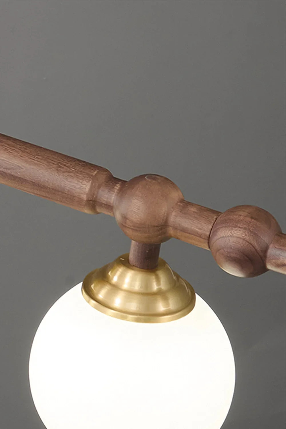 Vintage Walnut Dinging room Chandelier - view 14 | everlamps