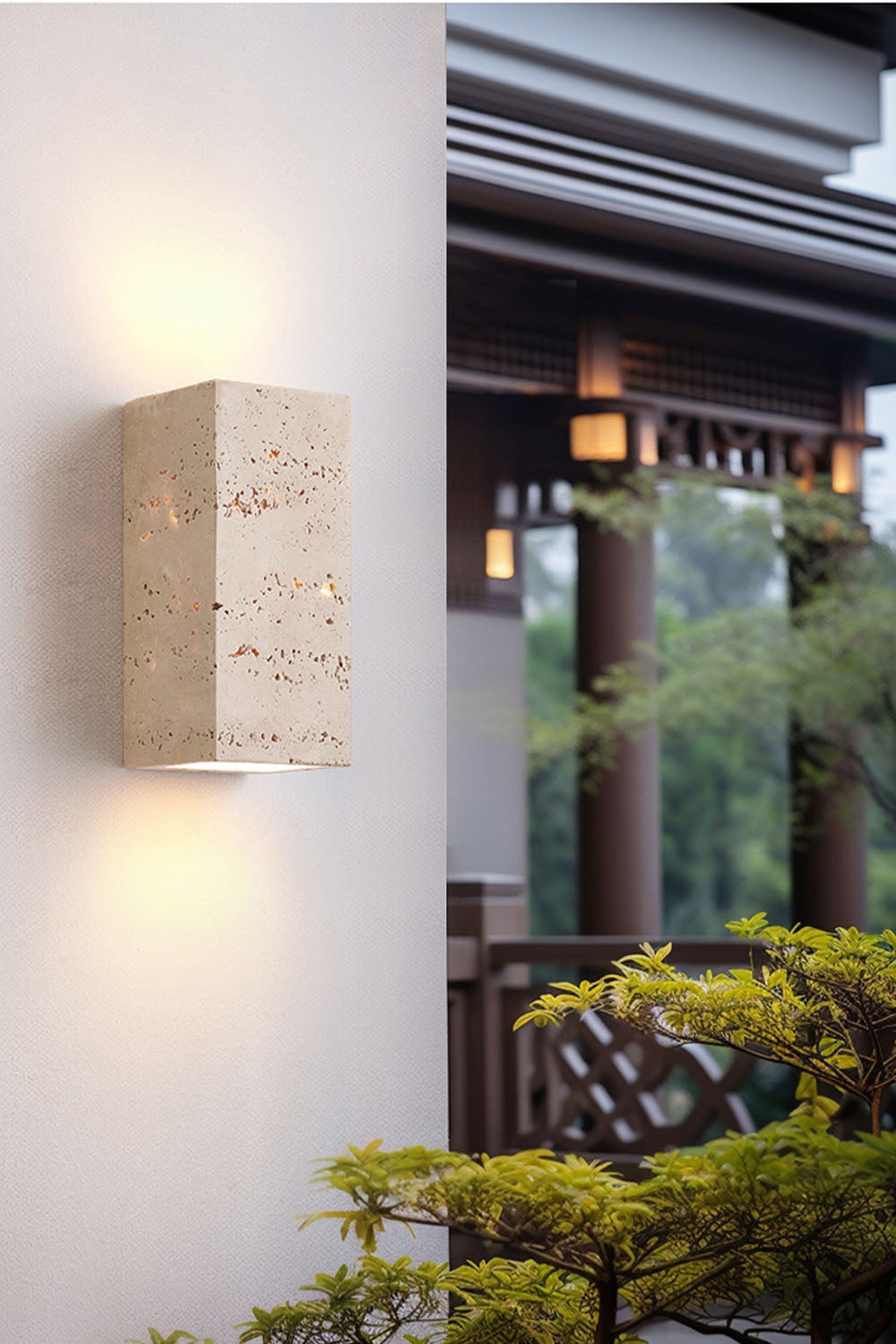 Vintage Yellow Travertine Wall Lamp - view 5 | everlamps