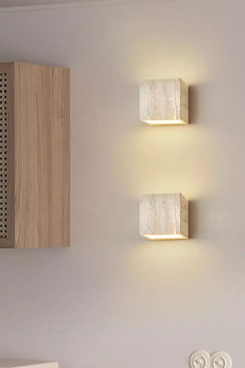 Vintage Yellow Travertine Wall Lamp - view 11 | everlamps