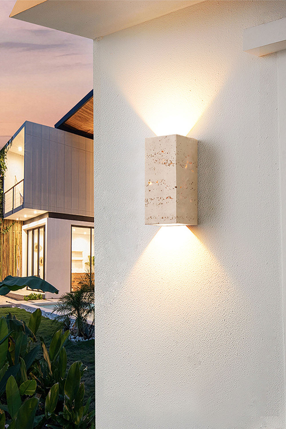 Vintage Yellow Travertine Wall Lamp - view 14 | everlamps
