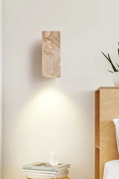 Vintage Yellow Travertine Wall Lamp - view 15 | everlamps