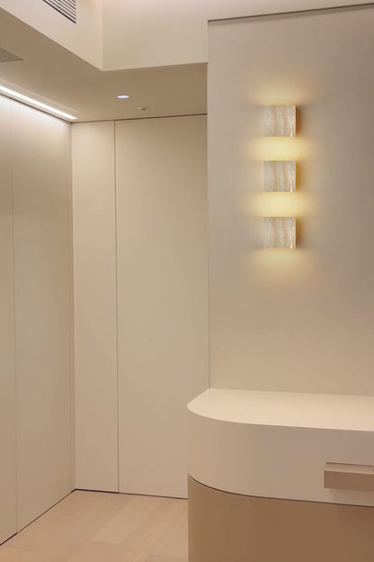 Vintage Yellow Travertine Wall Lamp - view 16 | everlamps