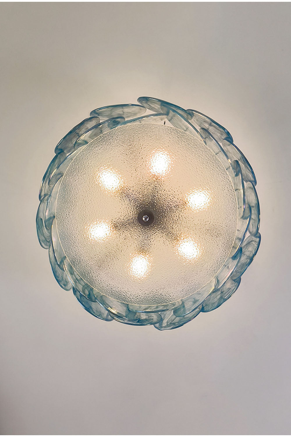 Vistosi-Style Glass Disc Ceiling Light - view 3 | everlamps