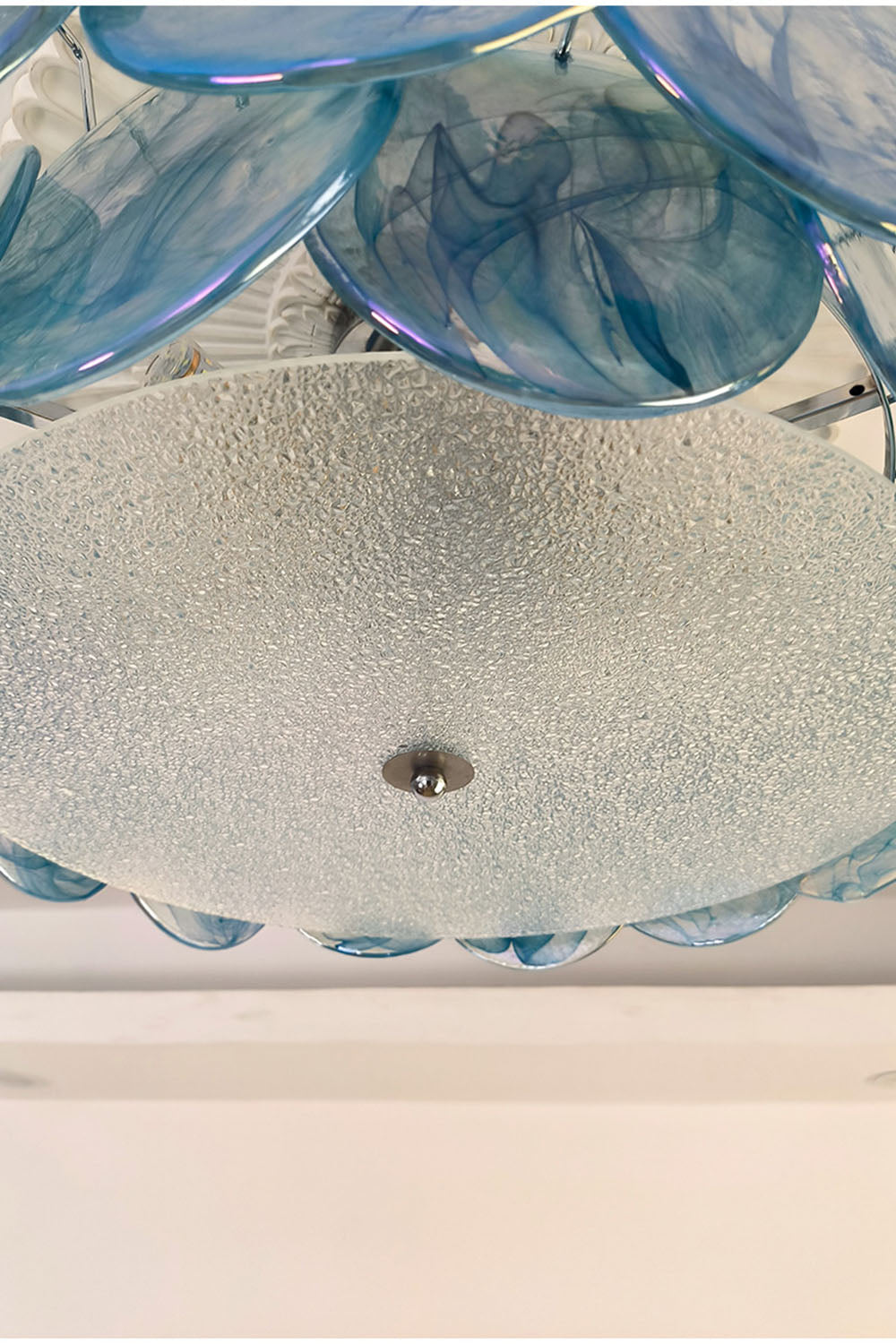 Vistosi-Style Glass Disc Ceiling Light - view 4 | everlamps