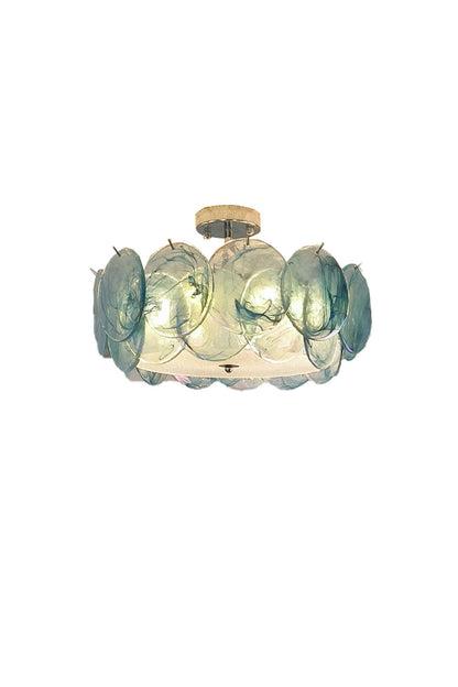 Vistosi-Style Glass Disc Ceiling Light - view 5 | everlamps