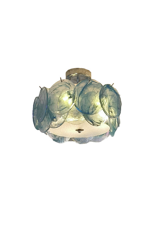 Vistosi-Style Glass Disc Ceiling Light | everlamps