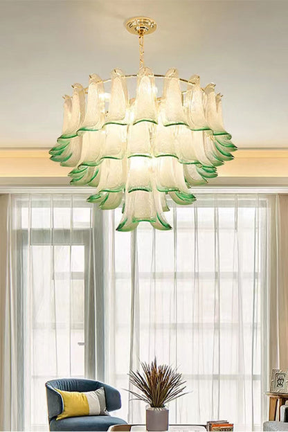 Vistosi-Style Glass Petal Chandelier - view 6 | everlamps