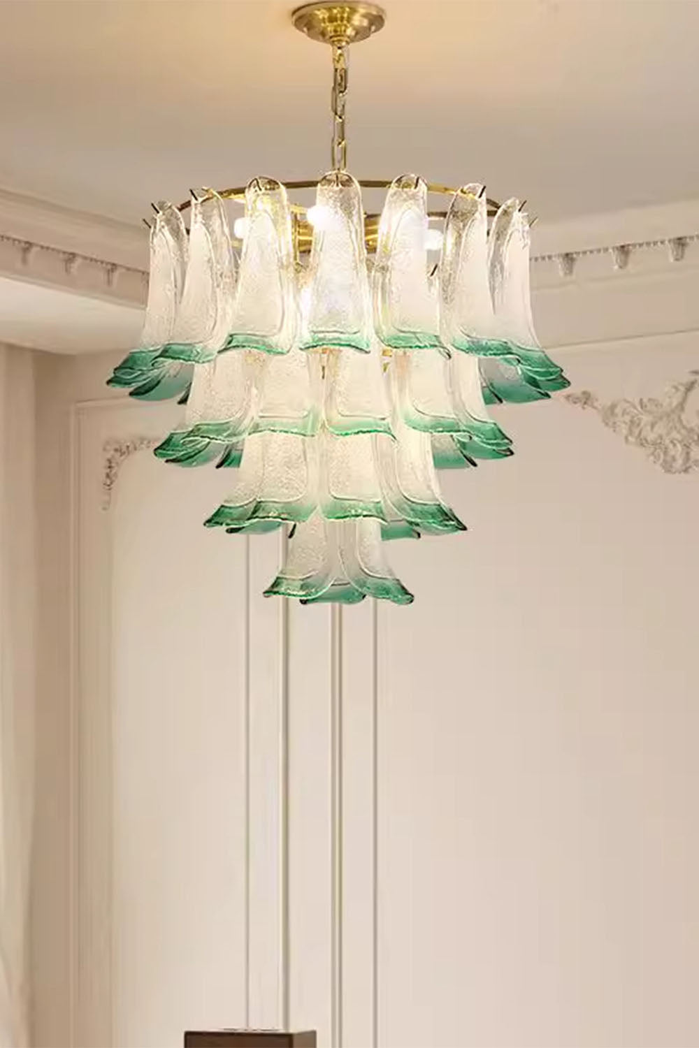 Vistosi-Style Glass Petal Chandelier - view 10 | everlamps