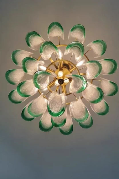 Vistosi-Style Glass Petal Chandelier - view 13 | everlamps