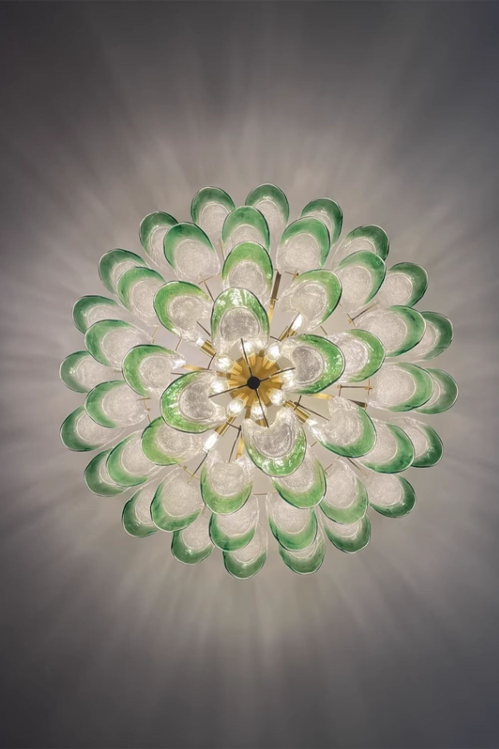 Vistosi-Style Glass Petal Chandelier - view 12 | everlamps