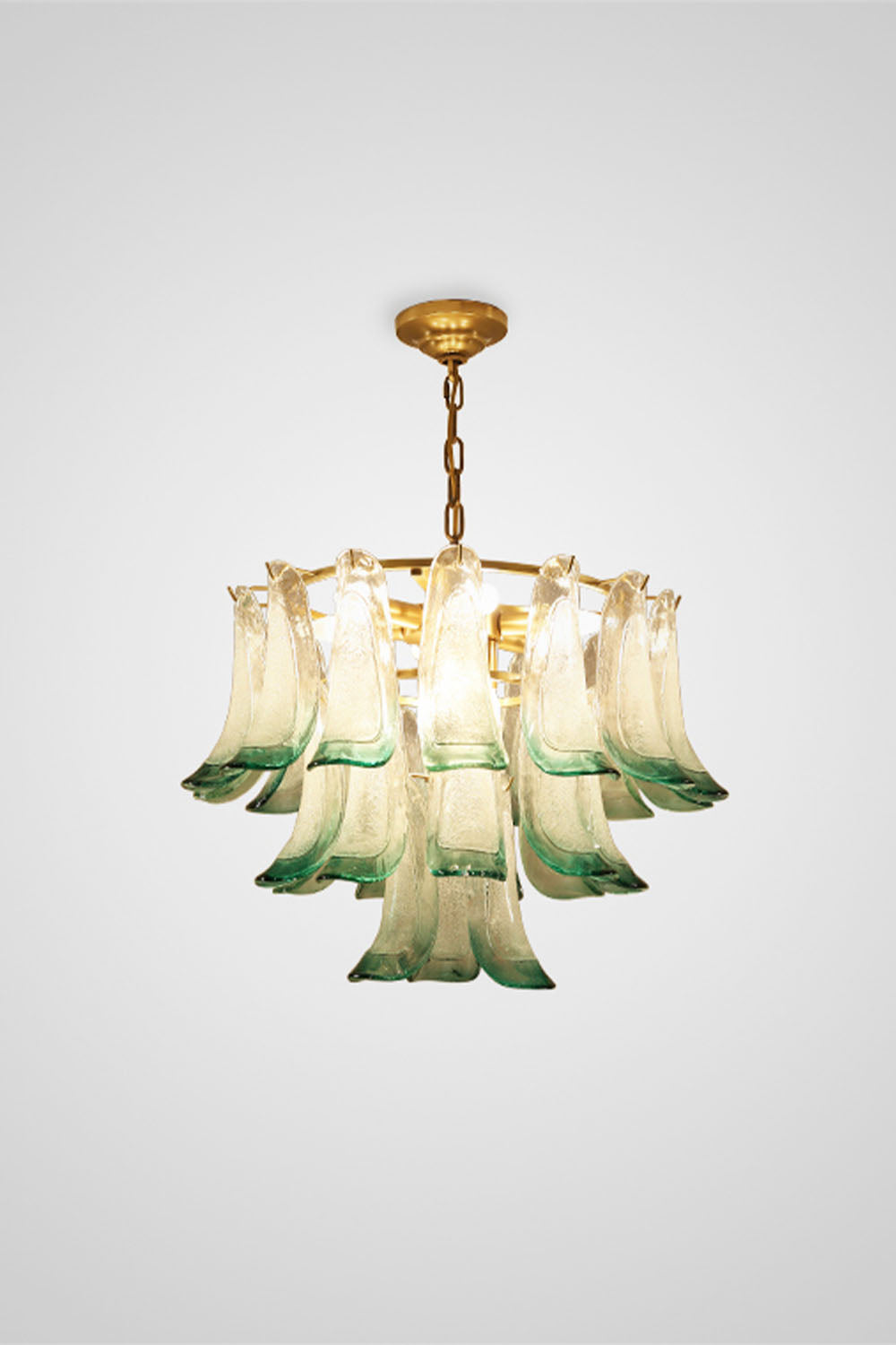 Vistosi-Style Glass Petal Chandelier - view 19 | everlamps